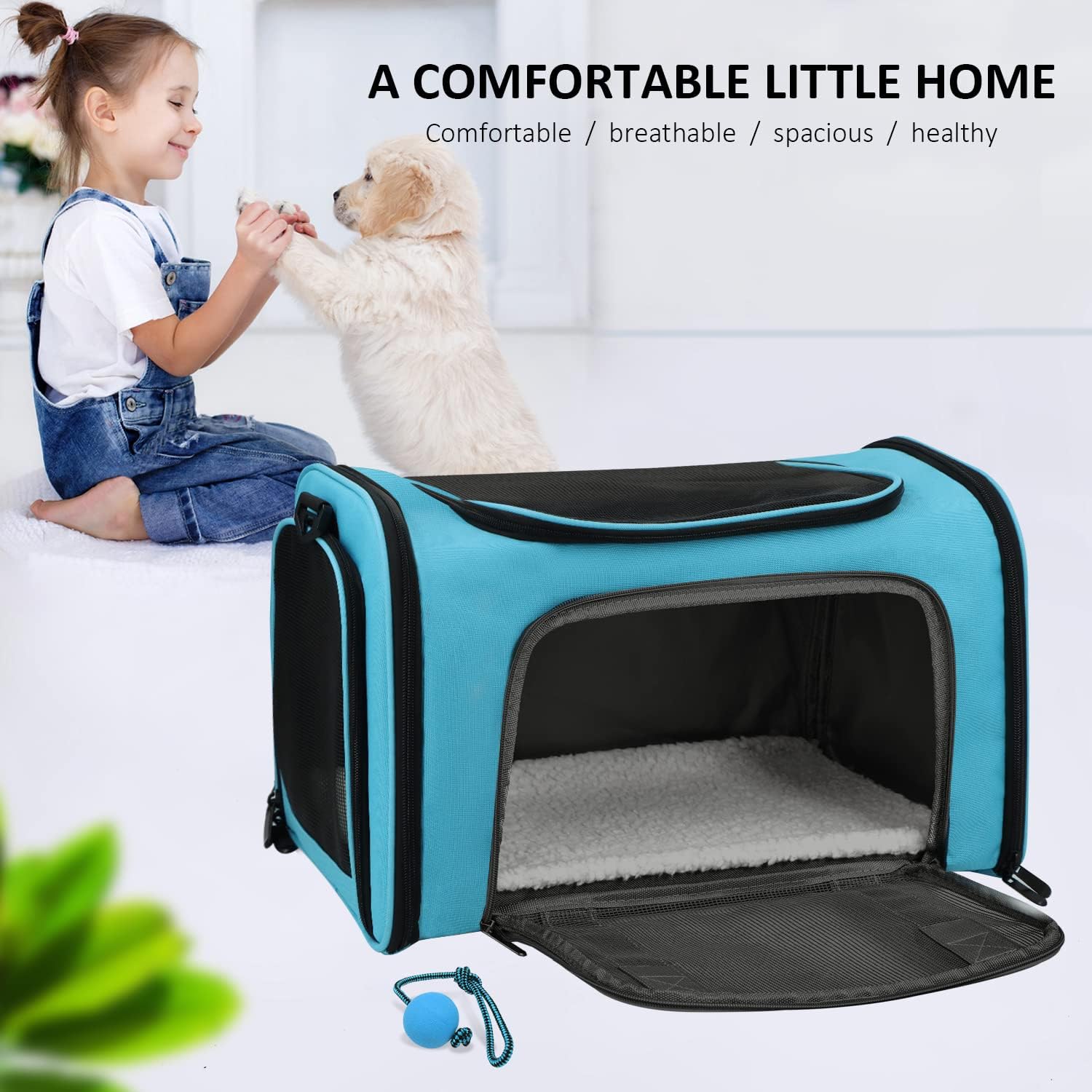 Large Soft Sided Cat and Pet Carrier for Cats