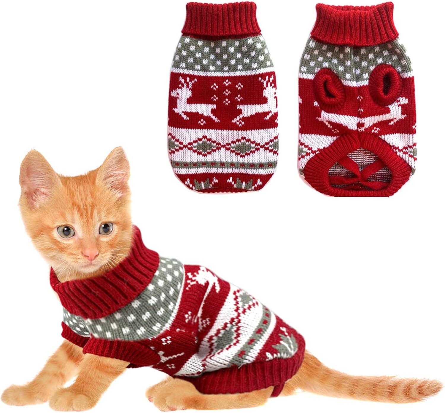 Christmas Sweaters Pet Winter Knitwear Xmas Clothes