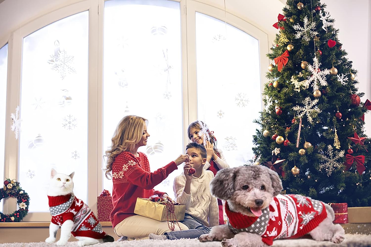 Christmas Sweaters Pet Winter Knitwear Xmas Clothes