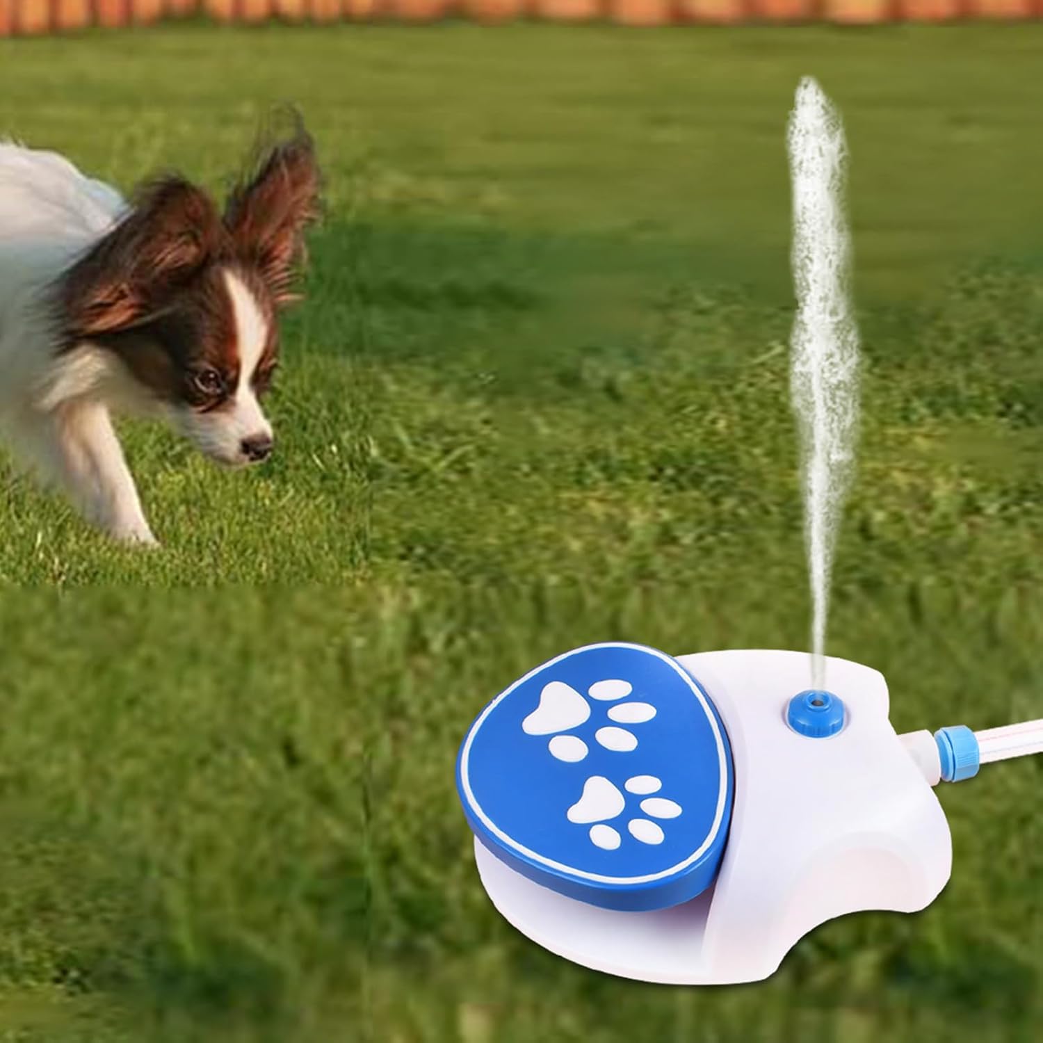 Step-On Dog Water Fountain Outdoor Pet Drinking Dispenser with Hose
