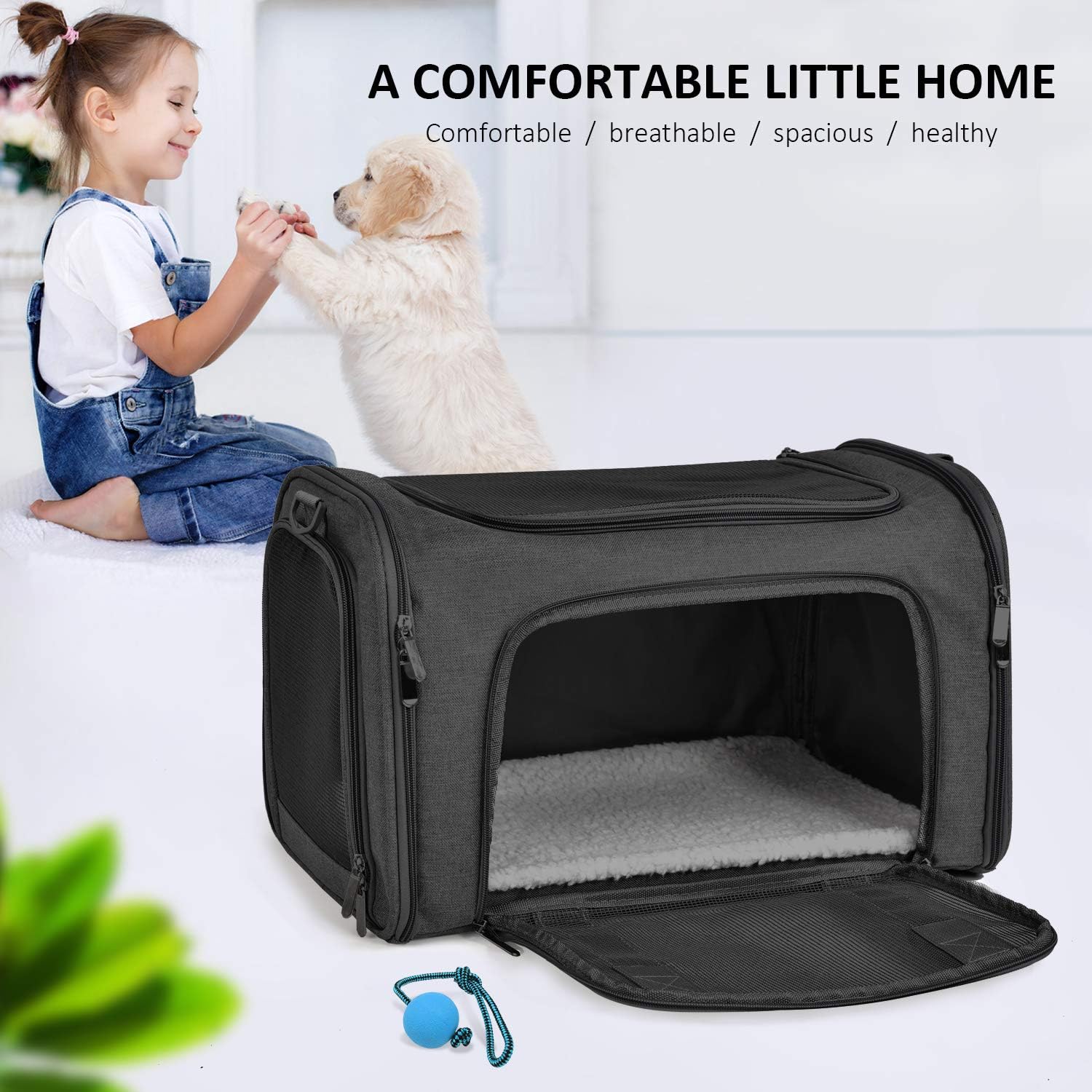 Large Soft Sided Cat and Pet Carrier for Cats