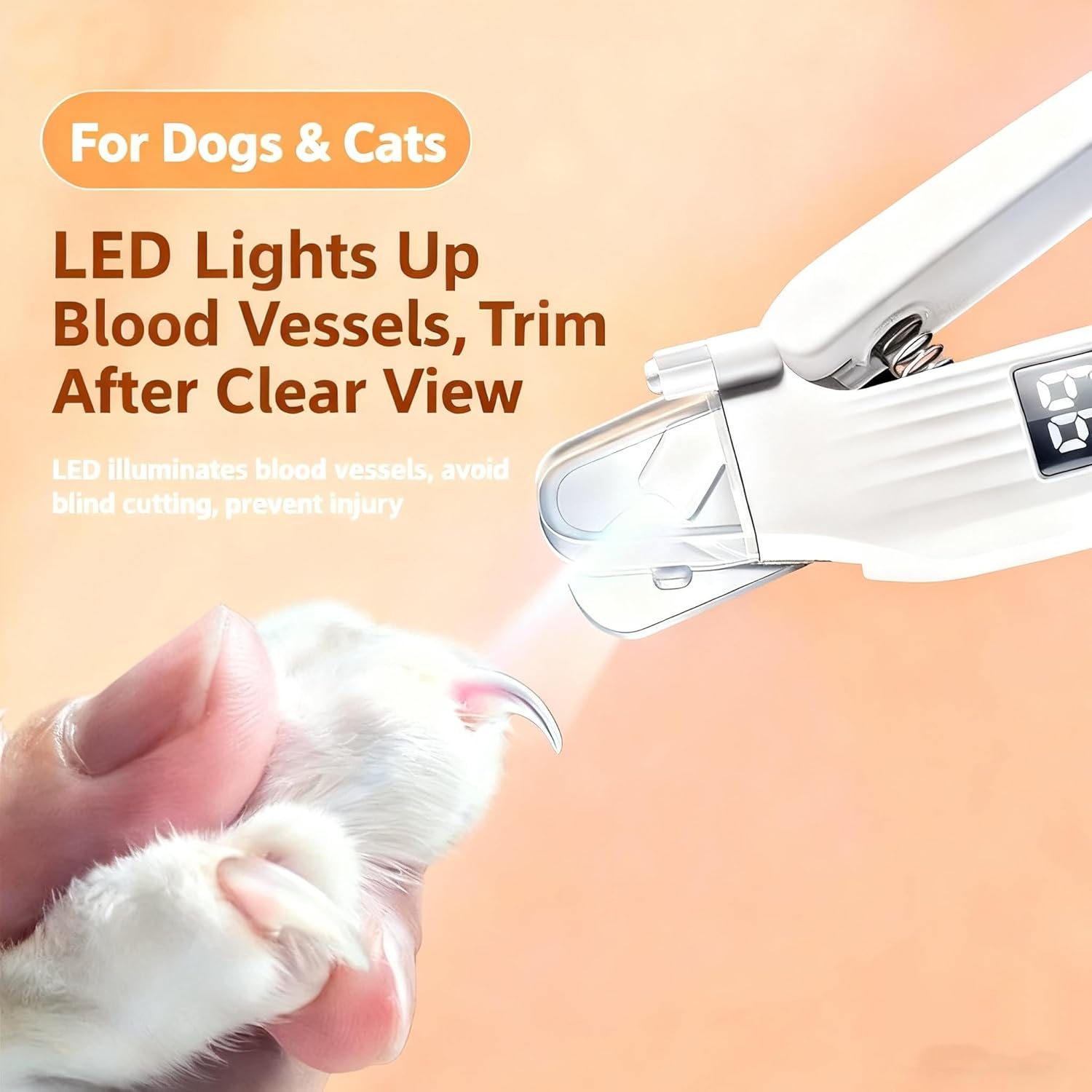 2-in-1 Dog Nail Clippers & Cat Nail Clipper