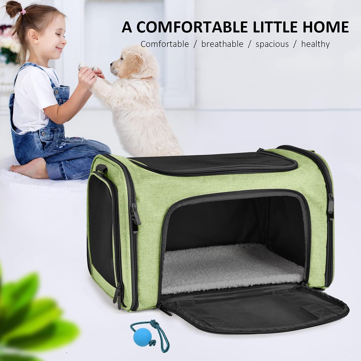 Large Soft Sided Cat and Pet Carrier for Cats