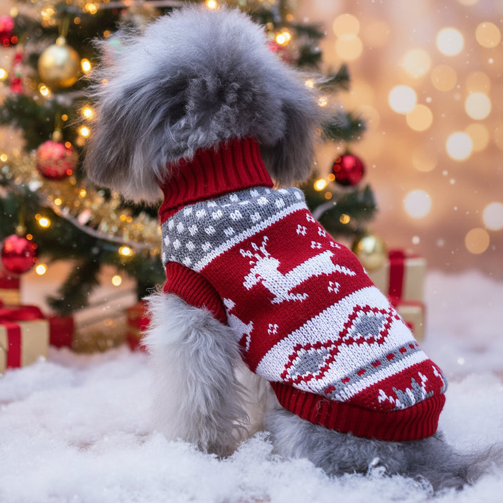 Christmas Sweaters Pet Winter Knitwear Xmas Clothes