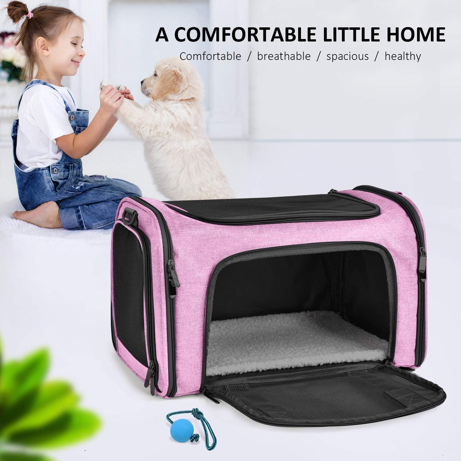 Large Soft Sided Cat and Pet Carrier for Cats