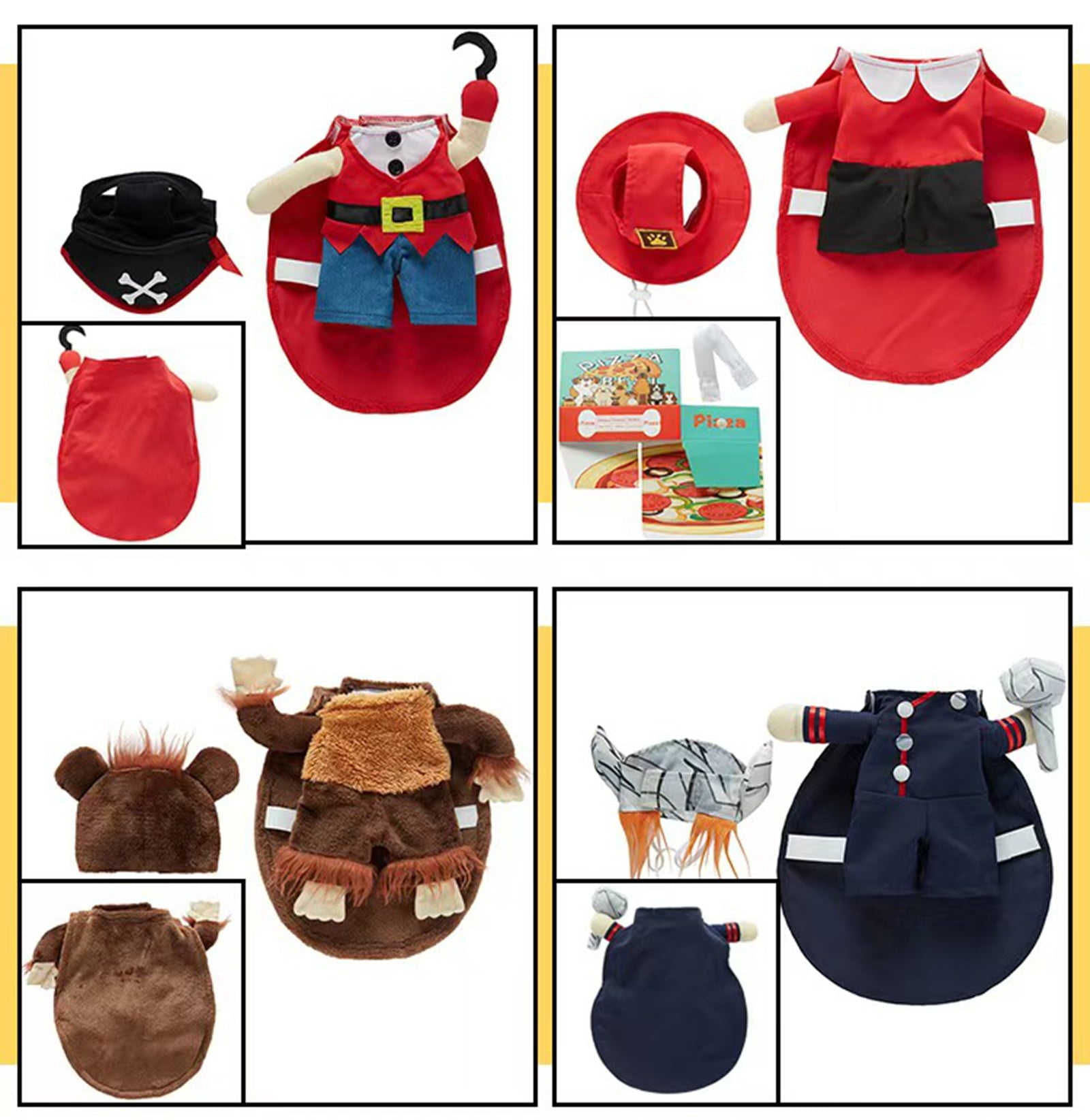 Dog Halloween Costumes Christmas Funny Soft Pet Fall/Winter Outfits