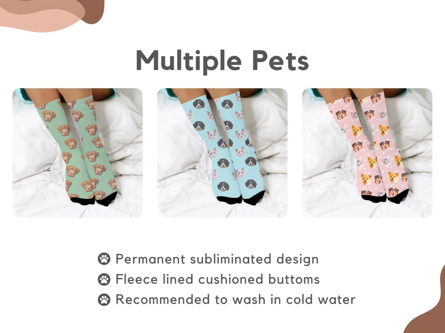 Custom Pet Photo Socks
