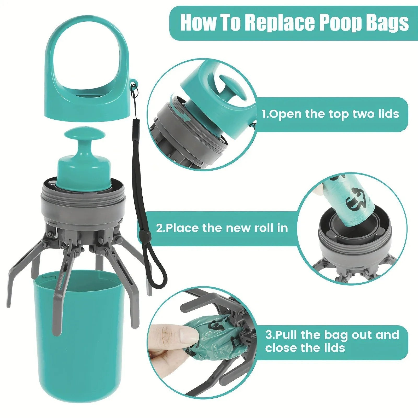 Portable Poop Scooper with Bags