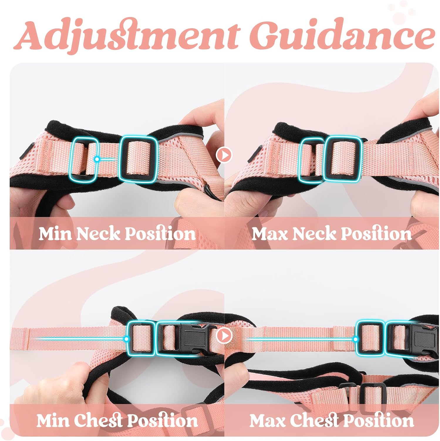 Cat Harness and Leash for Walking, Soft Adjustable Vest Harnesses