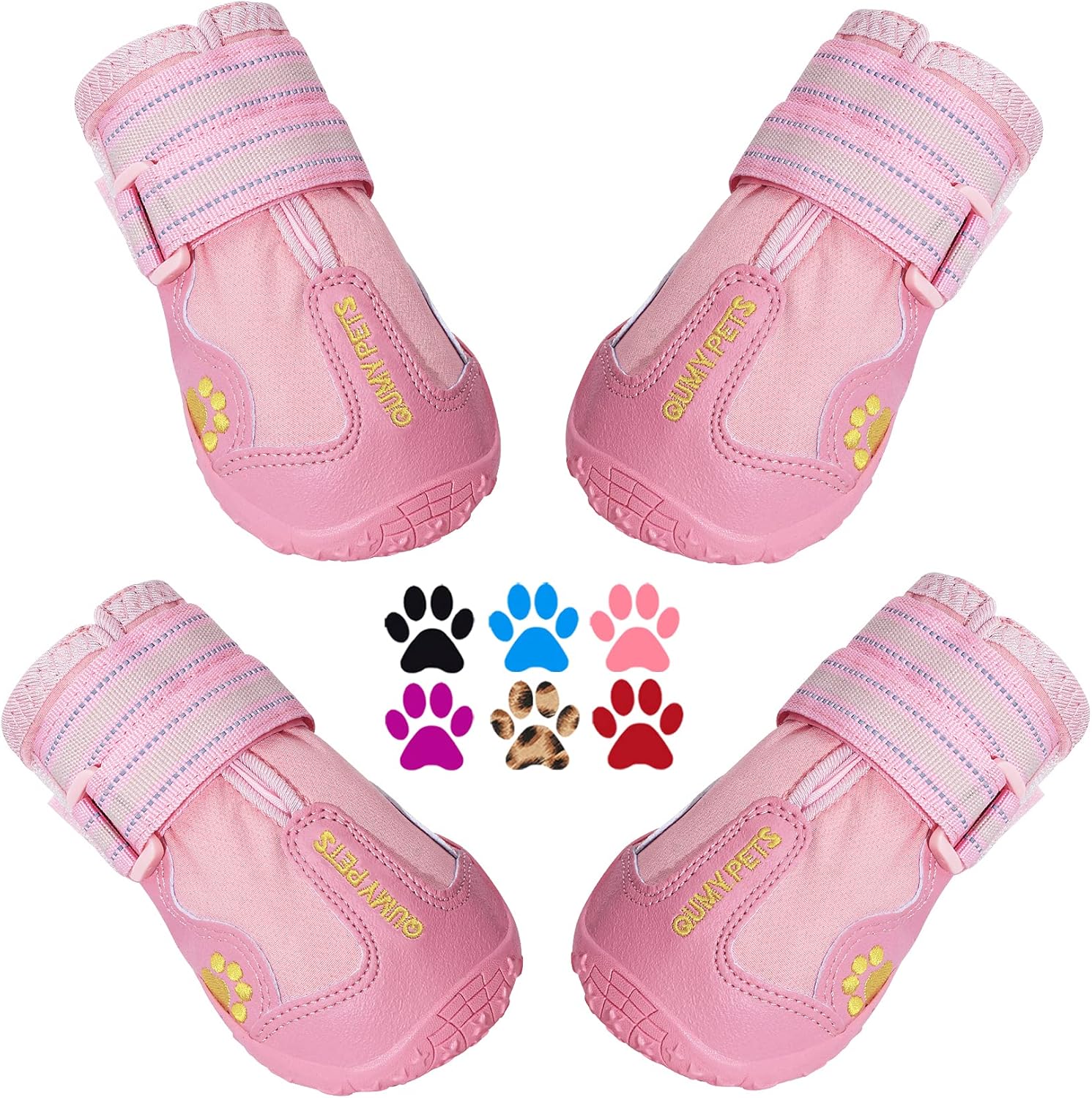 Dog Shoes for Medium & Large Dogs – Anti-Slip All-Weather Paw Protectors