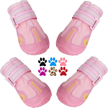 Dog Shoes for Medium & Large Dogs – Anti-Slip All-Weather Paw Protectors