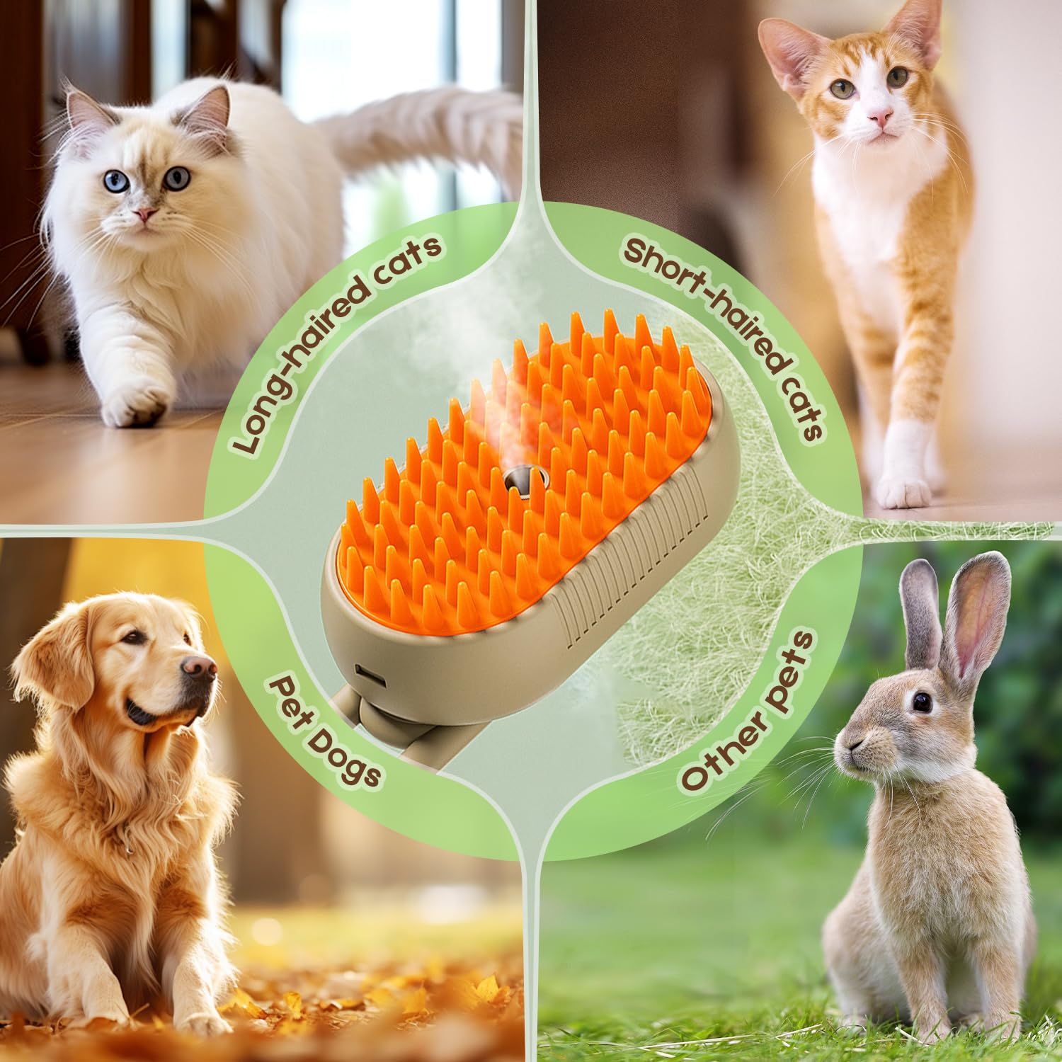 Deshedding Pet Comb – Quick Hair Remover for Cats & Dogs