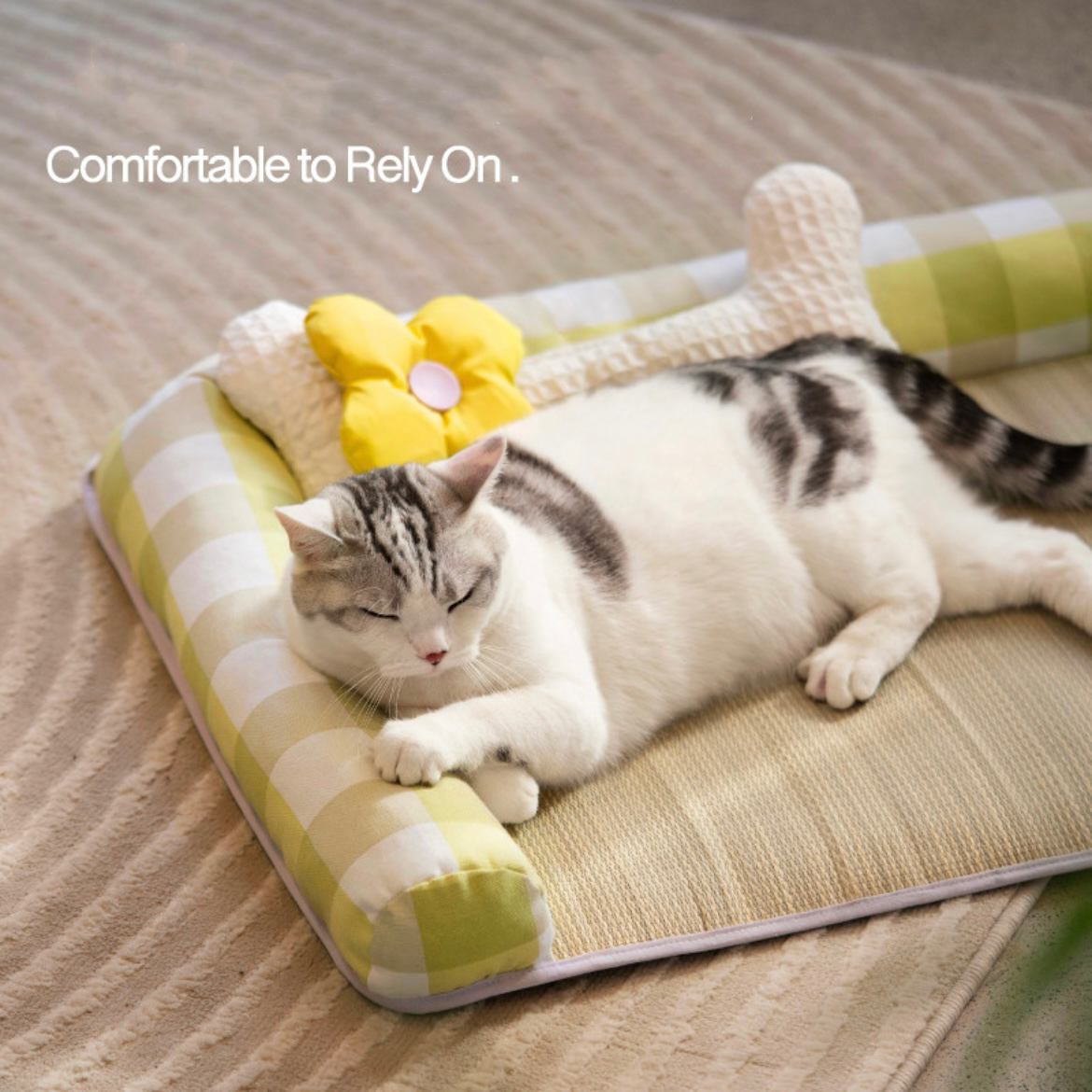 Breathable Pet Bed Mat for Cats & Dogs