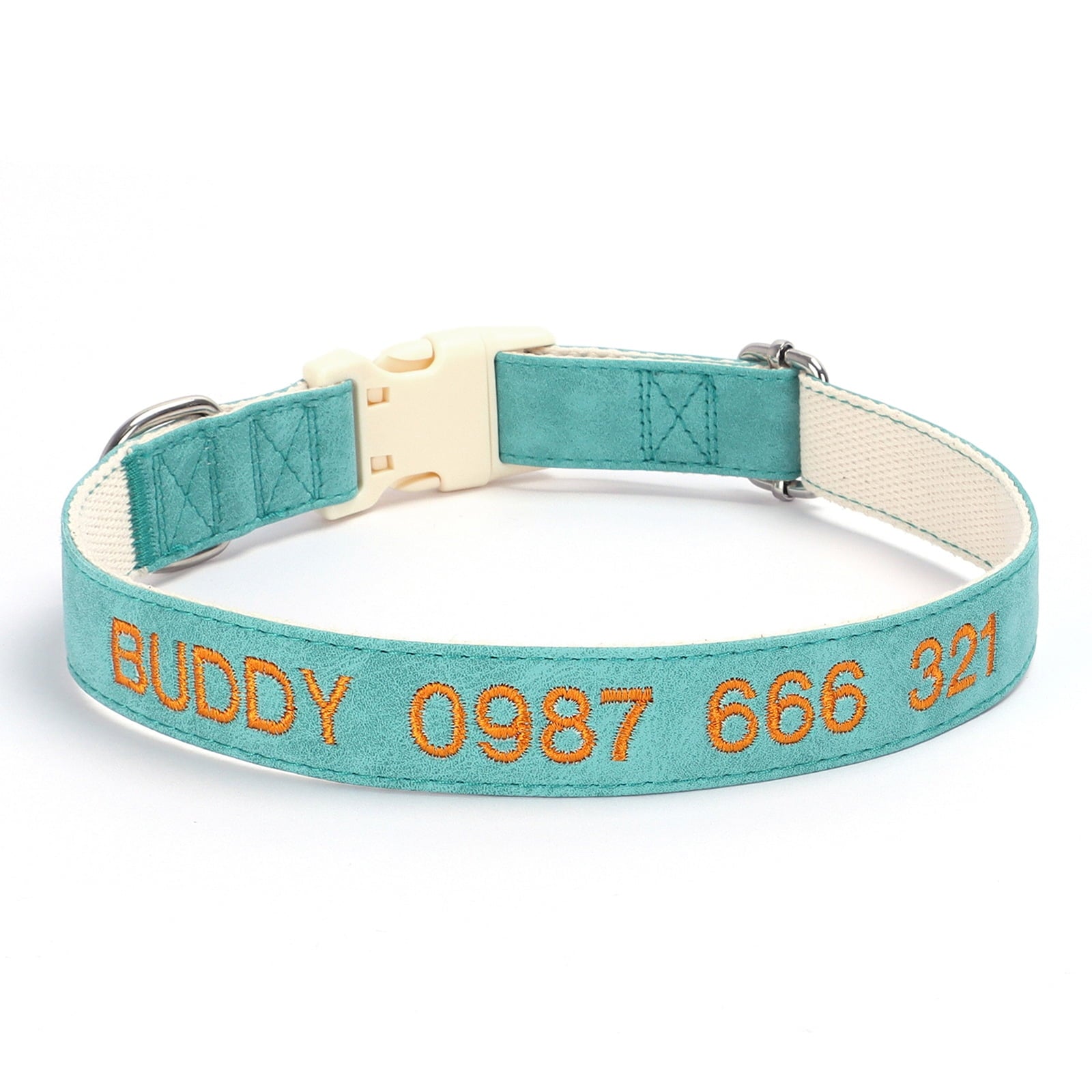 Pet Artist Personalized Dog Collar Customised Embroidered Name & Phone Number