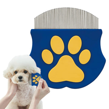 Professional Eye Comb for Pets Stainless Steel Tear Stain Remover for Cats & Dogs