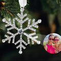 Personalized Photo Projection Snowflake Ornament – Custom Holiday Gift