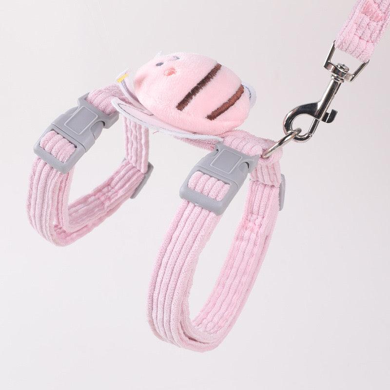 Cute Bee Cat Harness Leash Set