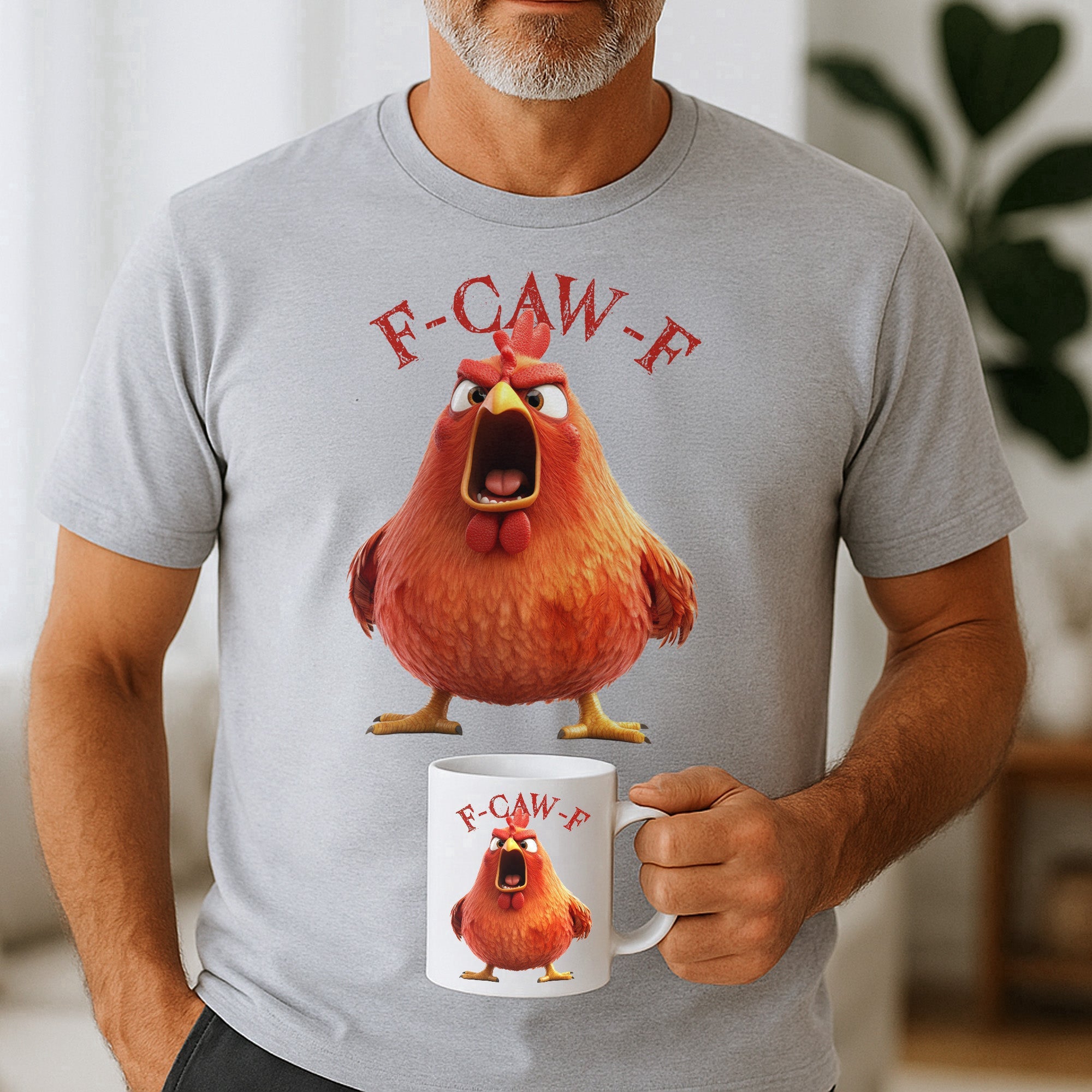 Funny Christmas Mug Gift- “F-Caw-F” Crow Design - Perfect Holiday Present for Friends & Coworkers