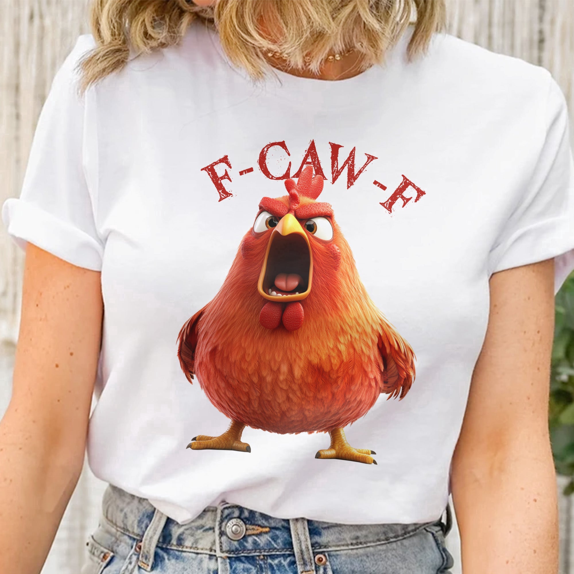 Funny Christmas Shirt - “F-Caw-F” Crow Design - Hilarious Holiday Gift for Coworkers & Friends
