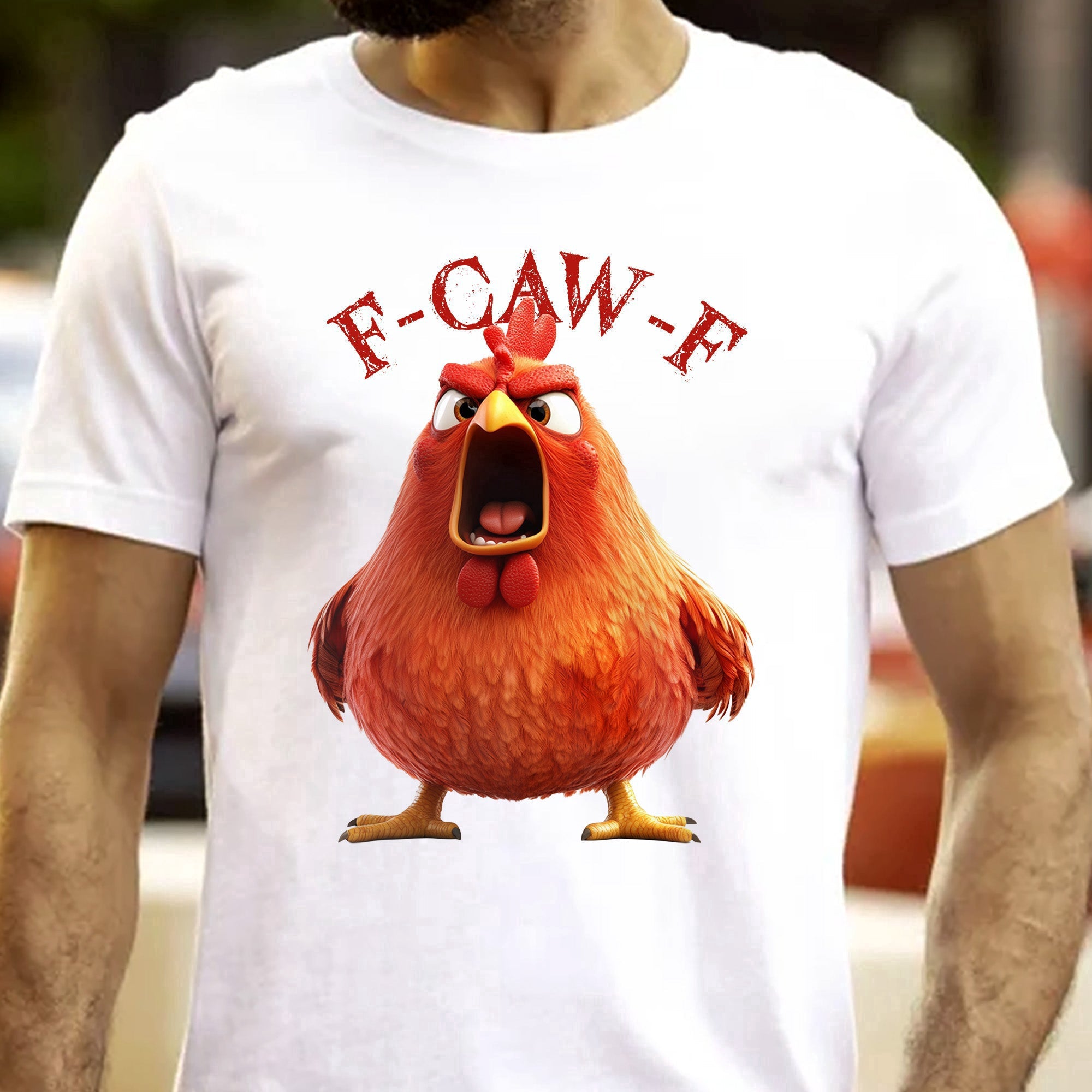Funny Christmas Shirt - “F-Caw-F” Crow Design - Hilarious Holiday Gift for Coworkers & Friends