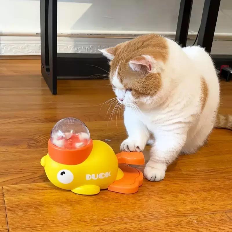 Duck Spinner Interactive 2-In-1 Feeder Toy