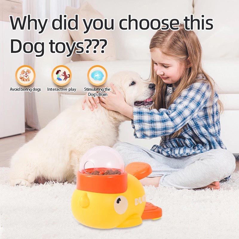Duck Spinner Interactive 2-In-1 Feeder Toy
