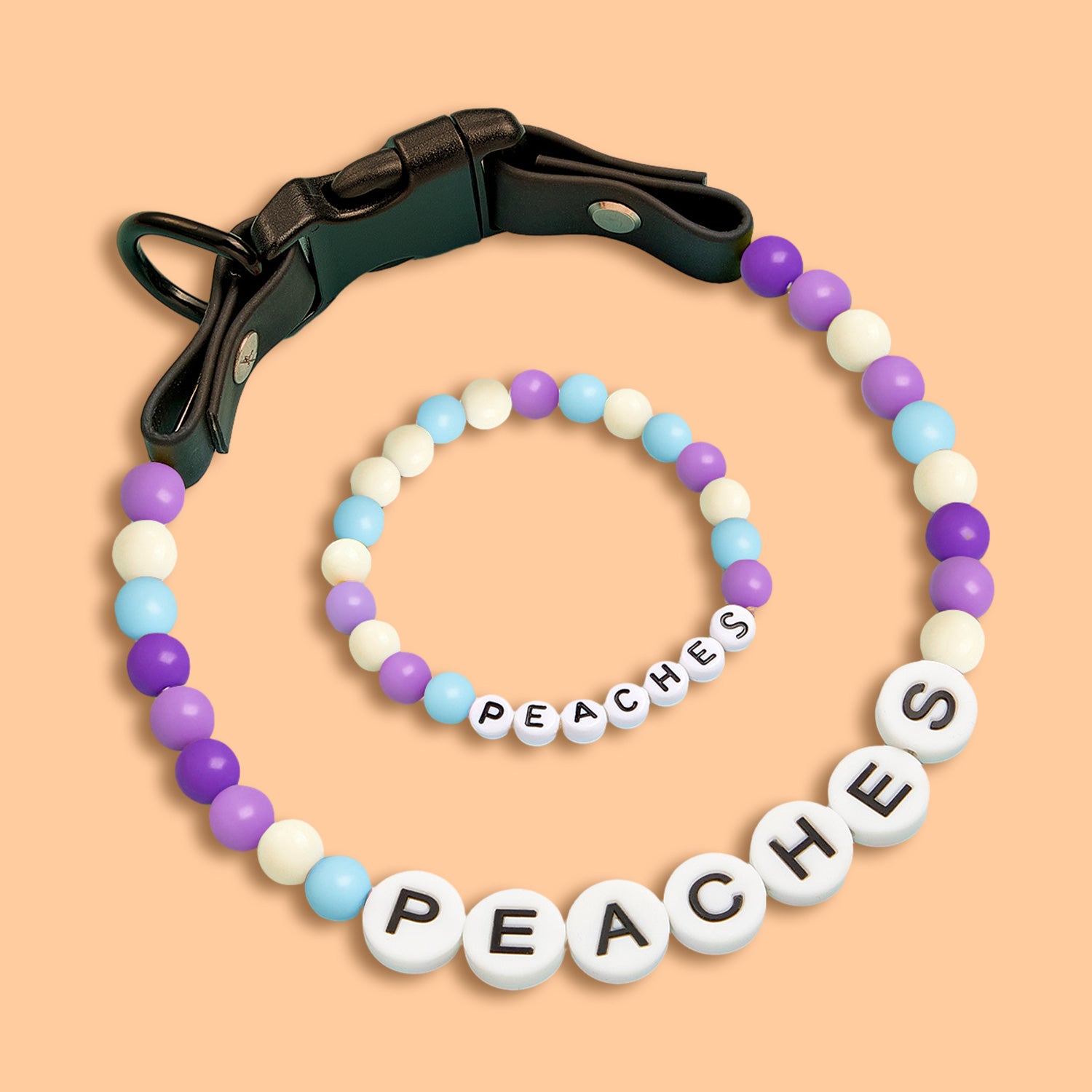 Personalized Beaded Pet Collar with Name