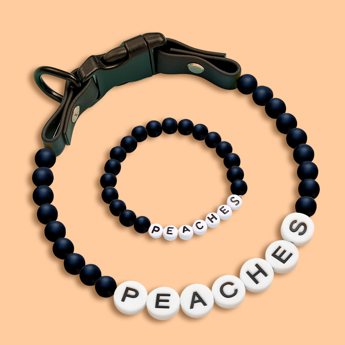 Personalized Beaded Pet Collar with Name