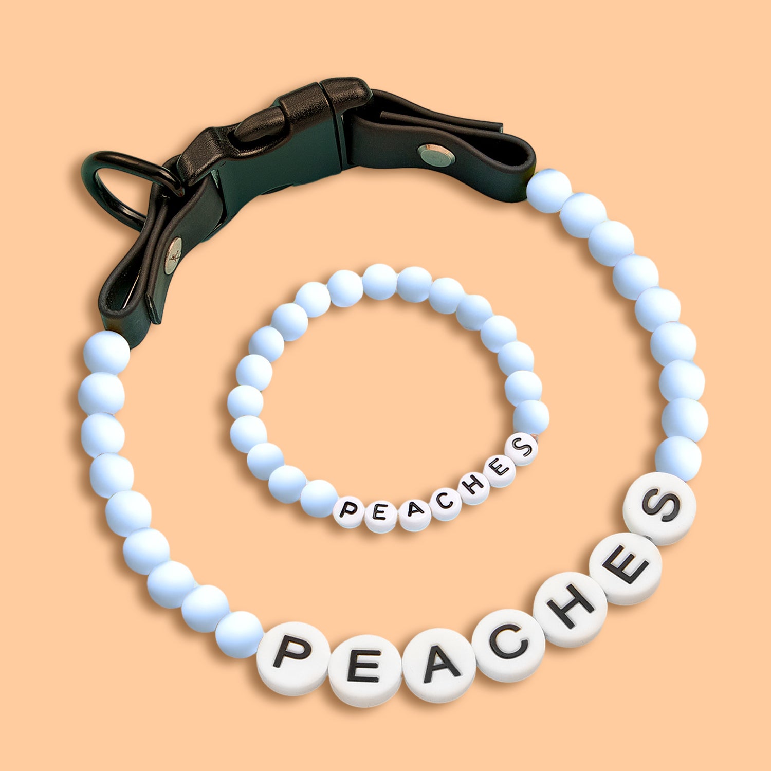Personalized Beaded Pet Collar with Name