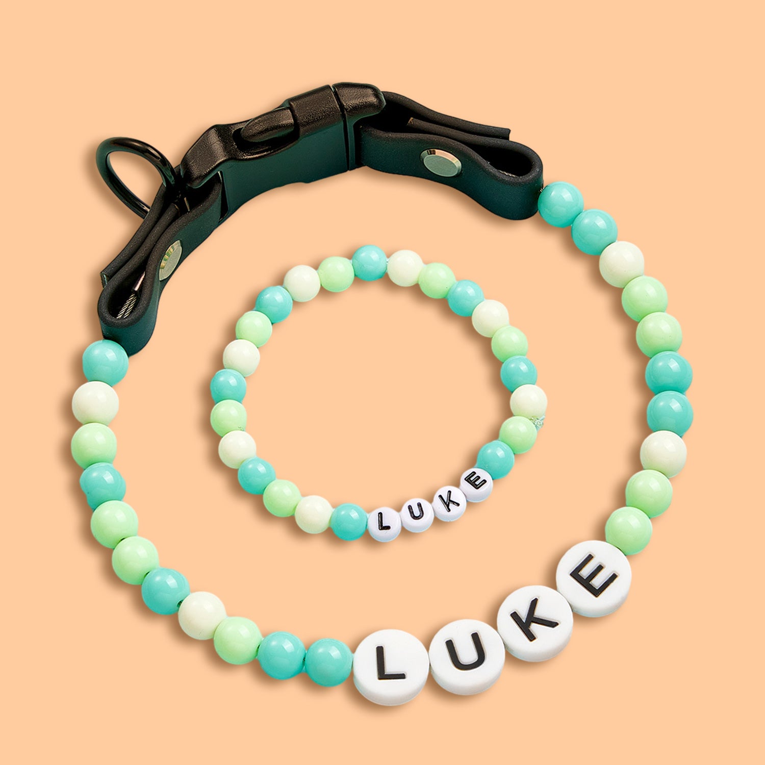 Personalized Beaded Pet Collar with Name