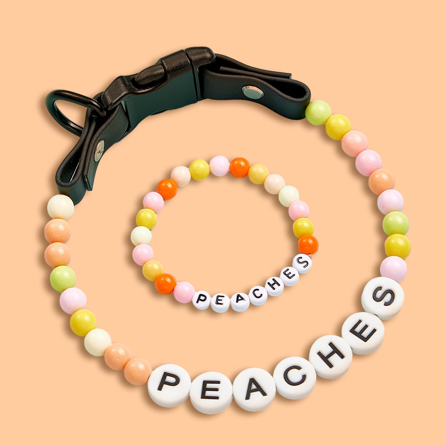Personalized Beaded Pet Collar with Name