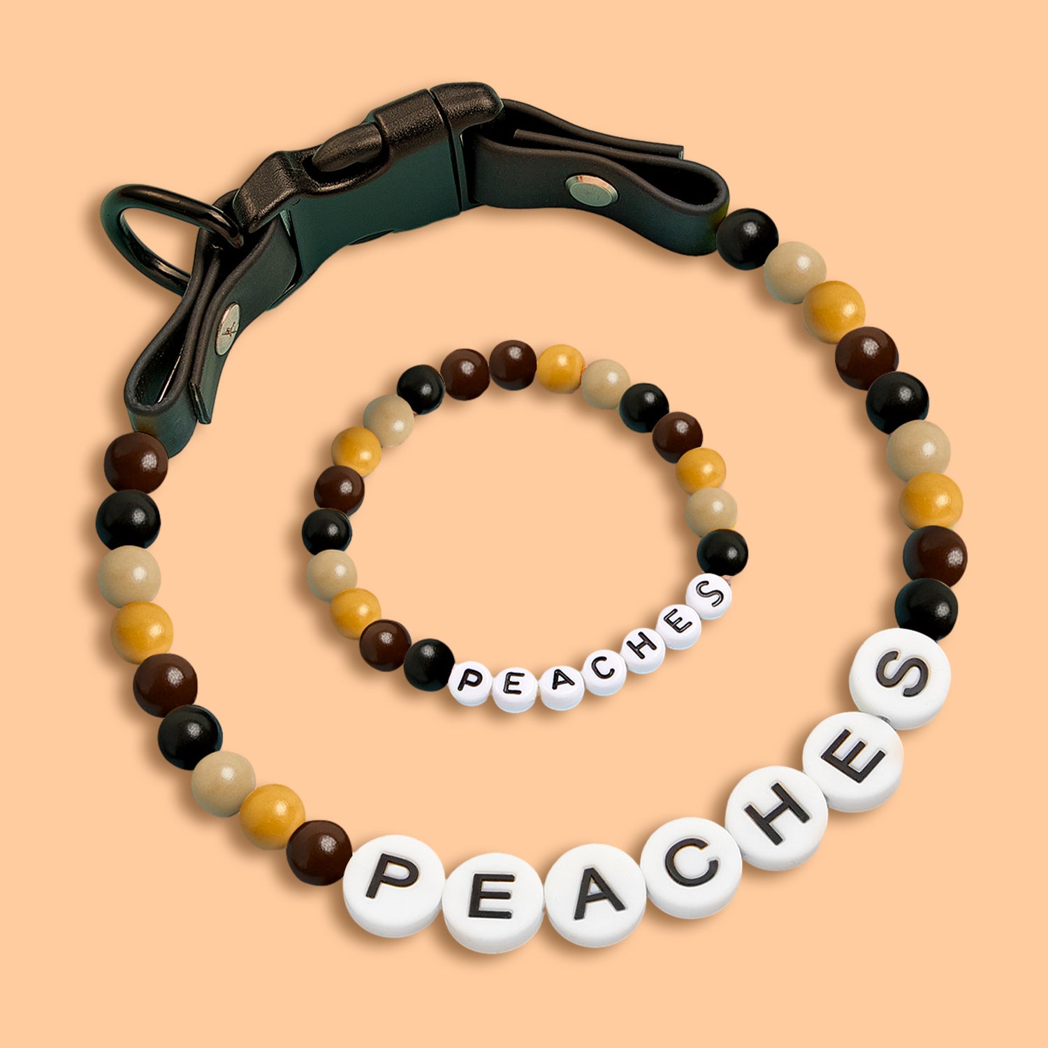 Personalized Beaded Pet Collar with Name
