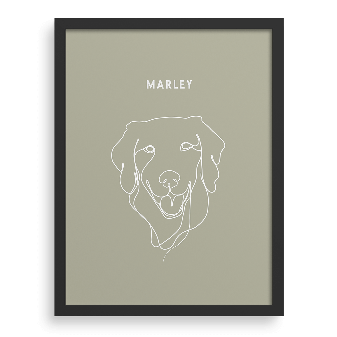 Custom One Pet Line Drawing Portrait