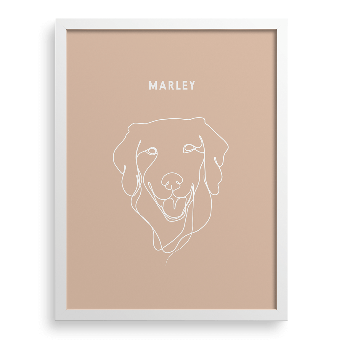 Custom One Pet Line Drawing Portrait