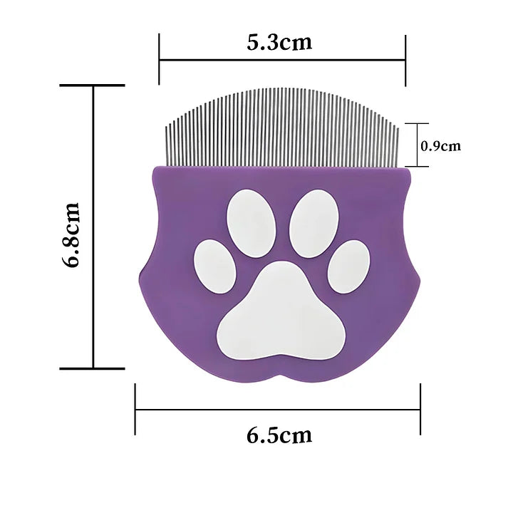 Professional Eye Comb for Pets Stainless Steel Tear Stain Remover for Cats & Dogs