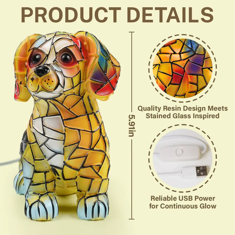 Beagle Lamp - Personalized Custom Dog Lamp