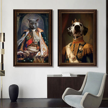 Custom Renaissance Pet Portrait – Turn Your Dog’s Photo into Royal Art