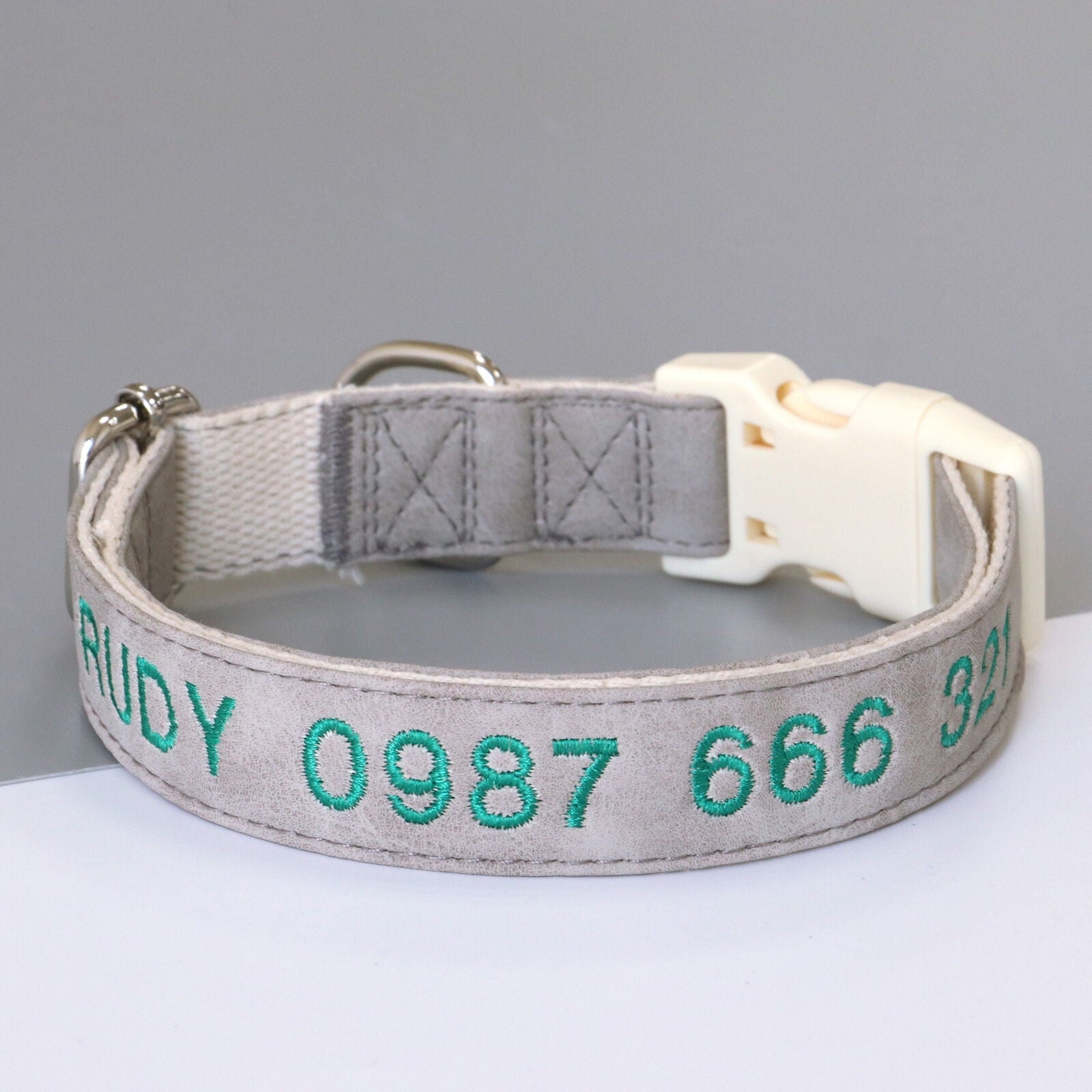 Pet Artist Personalized Dog Collar Customised Embroidered Name & Phone Number