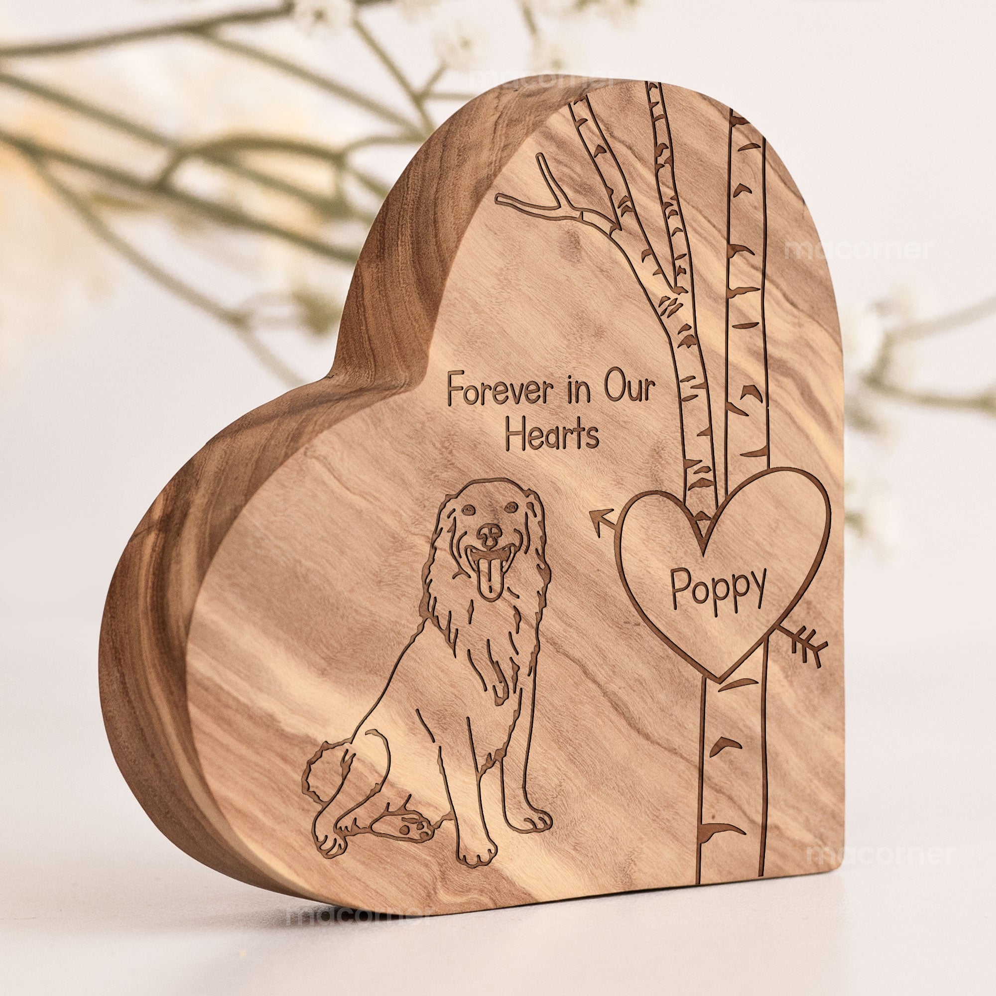 Personalized Engraved Wood Photo Plaque