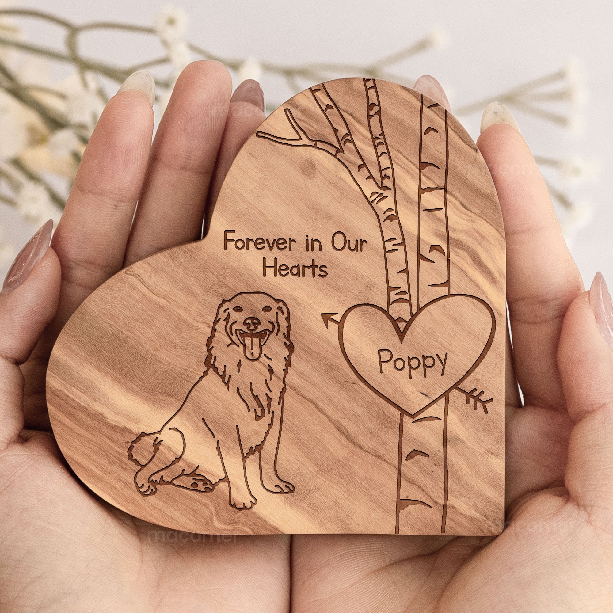 Personalized Engraved Wood Photo Plaque