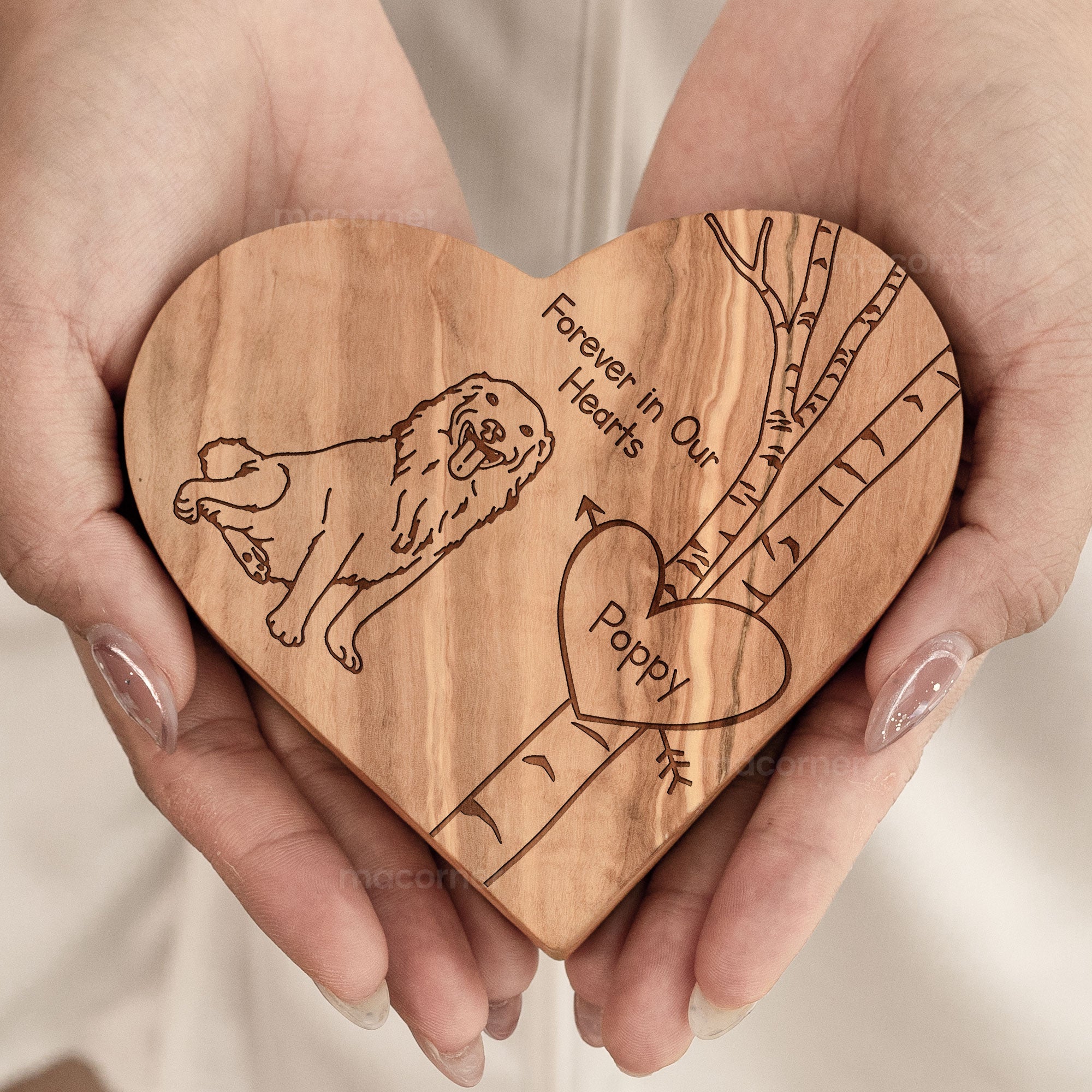 Personalized Engraved Wood Photo Plaque