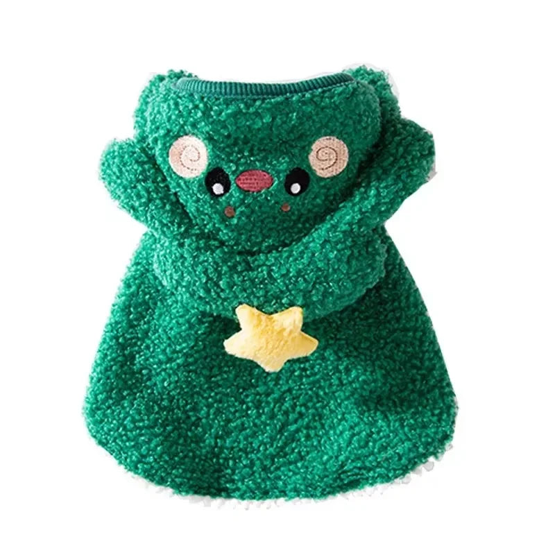 Christmas Cat Cape – Funny Cartoon Costume Outfit for Cats & Kittens