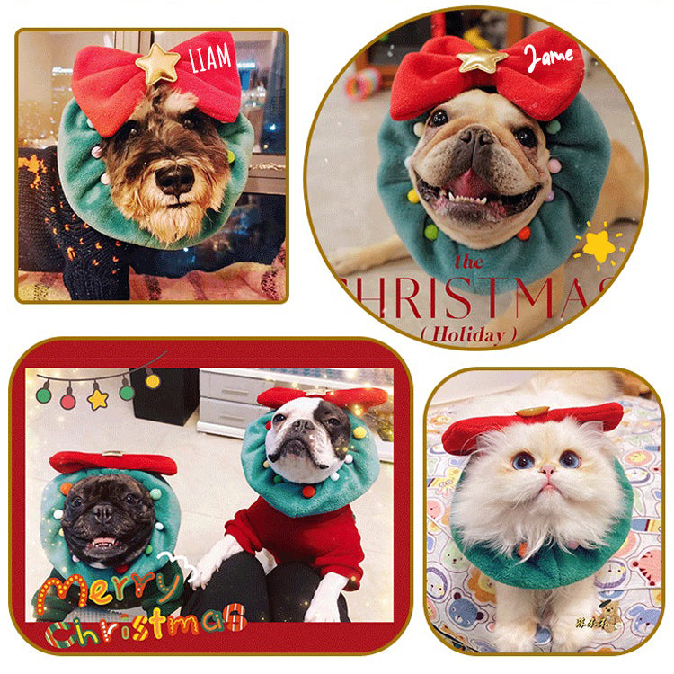 Personalized Funny Christmas Pet Bow Tie Scarf