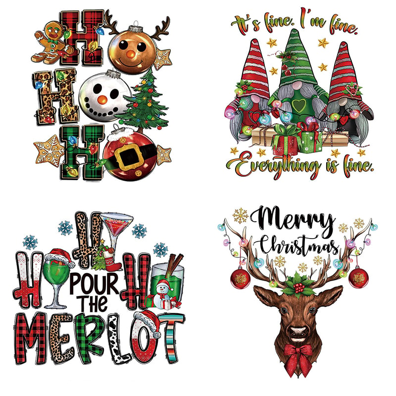 🎄15PCS Christmas Mystery DTF Transfer Bundle 🎅🔥for T-Shirts, Totes & DIY Gifts