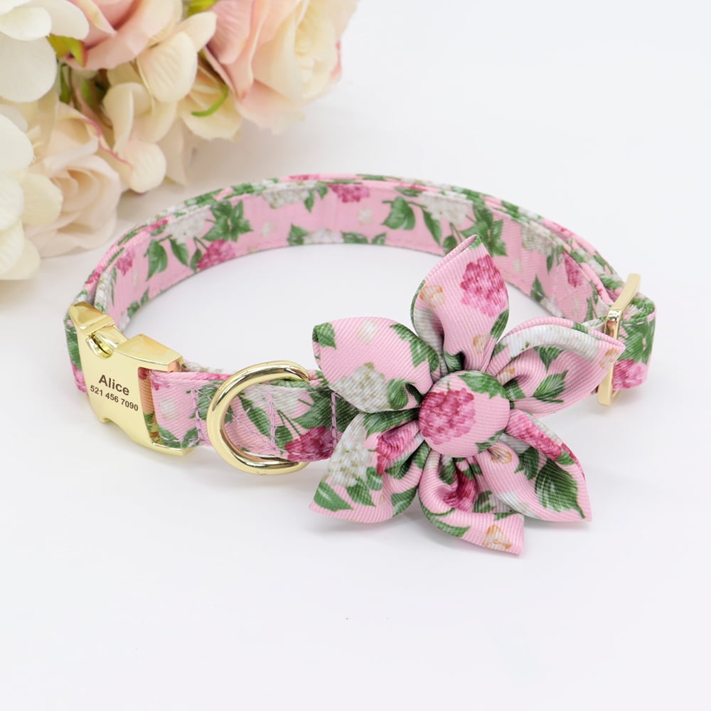 Personalized Puppy Collar – Adjustable Nylon Dog Collar with Free Name Engraving