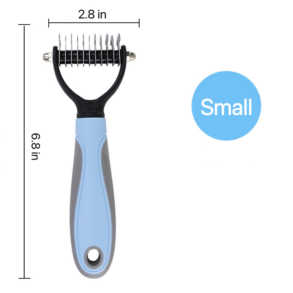 2-in-1 Dematting & Deshedding Pet Grooming Brush