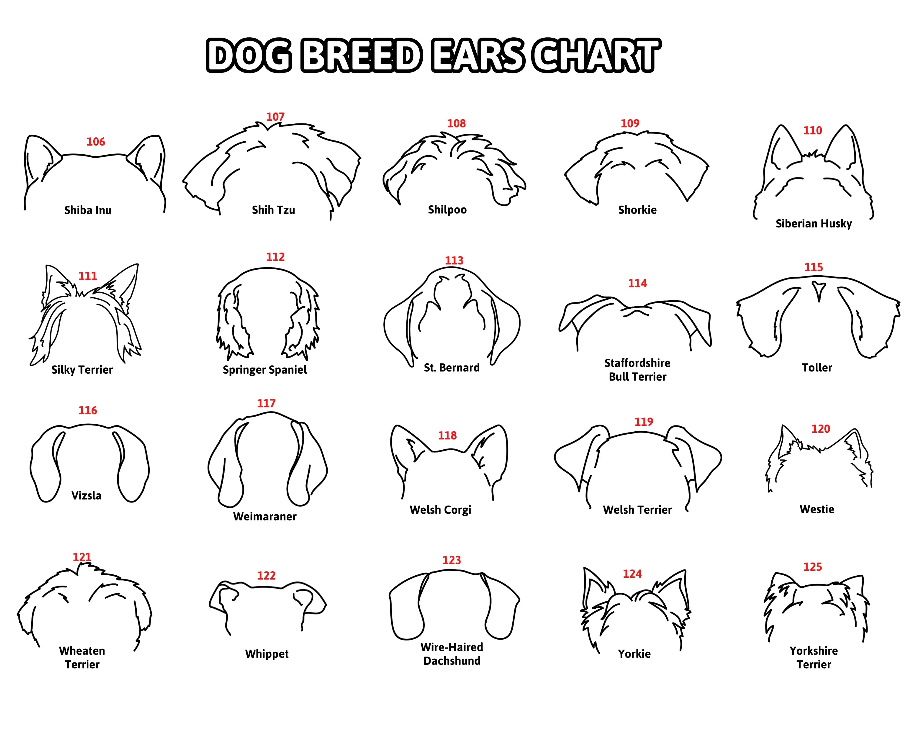 Boho Pet Memorial Decor Framed Dog Ear Drawing Keepsake