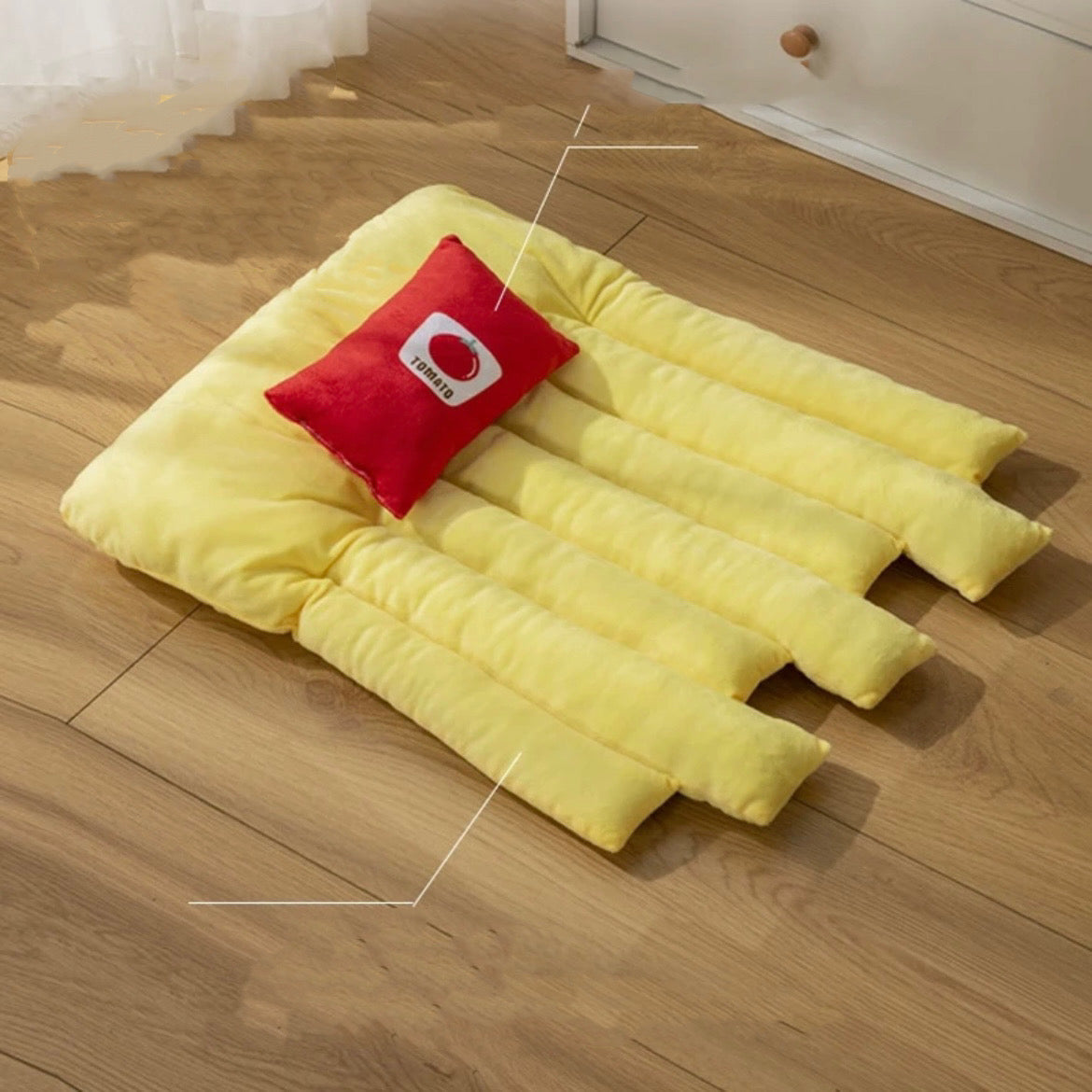 Funny French Fry Pet Cave Bed
