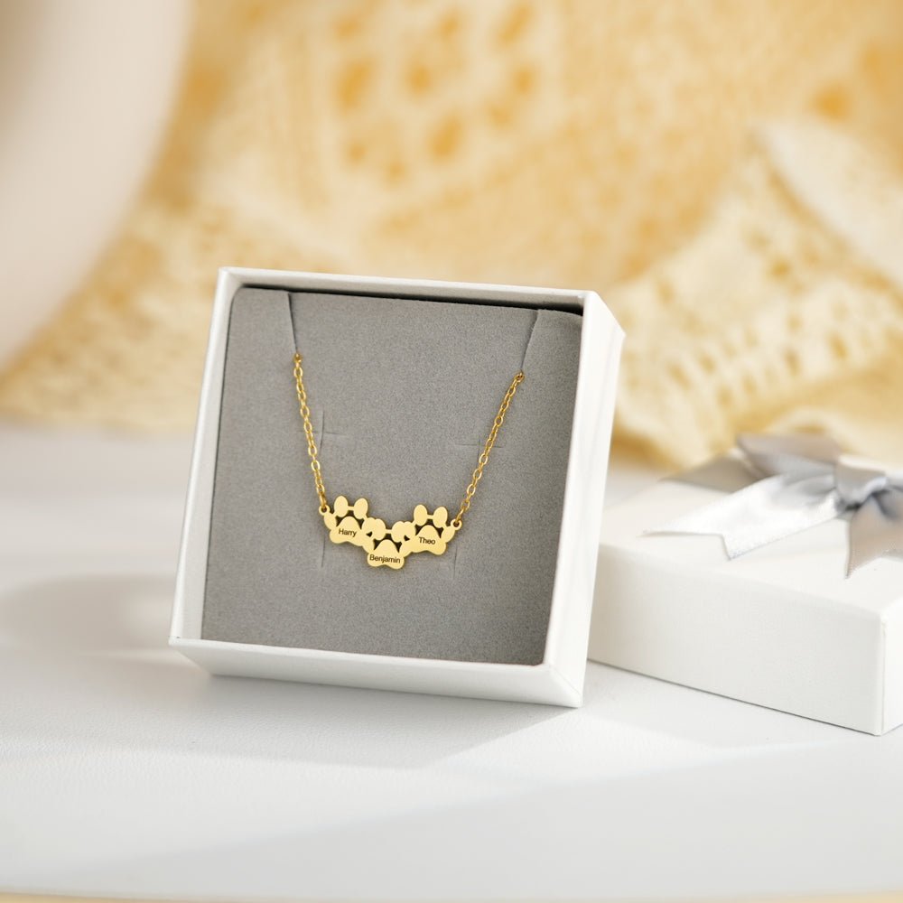 Personalized Cat Paw Necklace