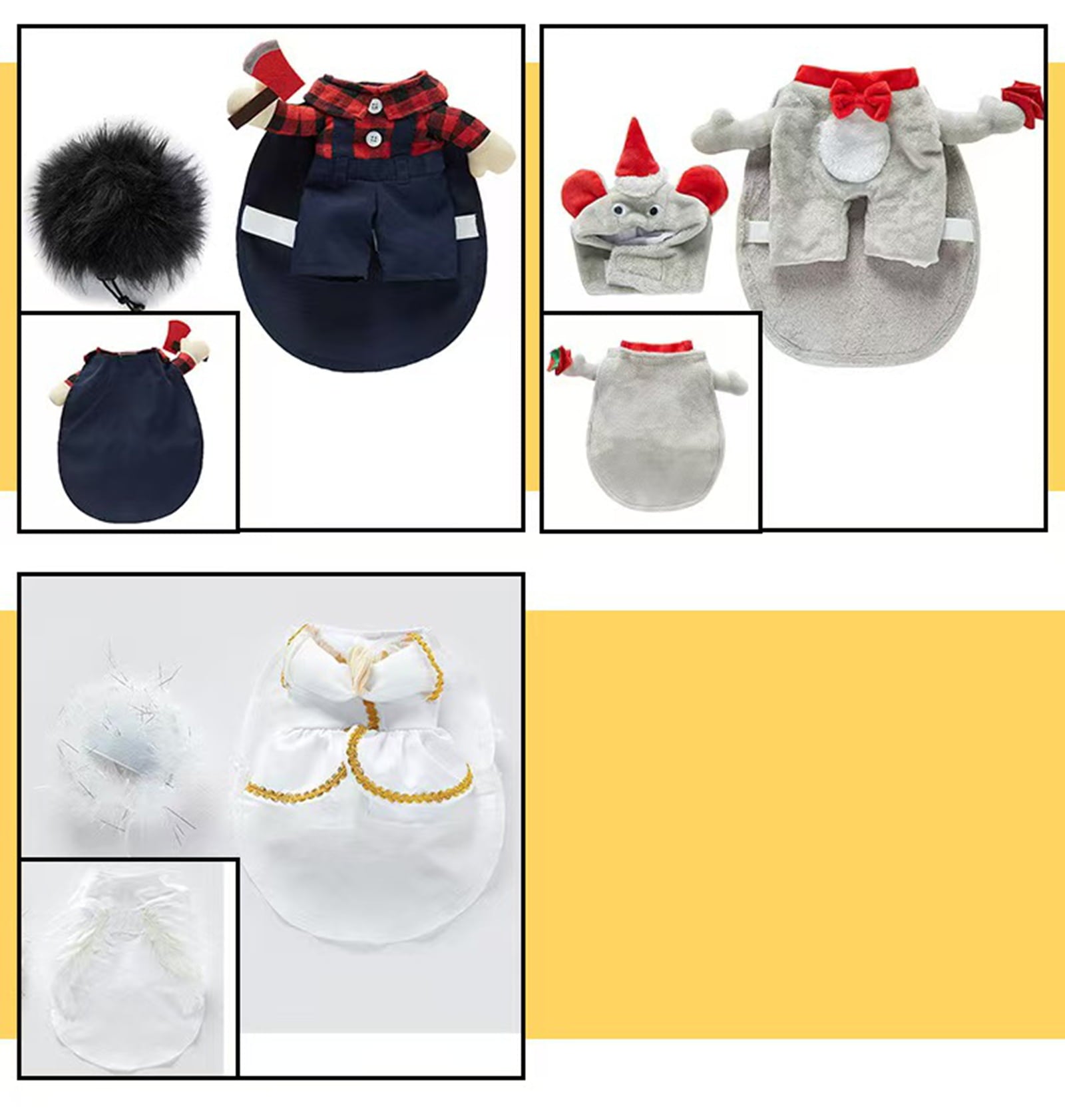 Dog Halloween Costumes Christmas Funny Soft Pet Fall/Winter Outfits